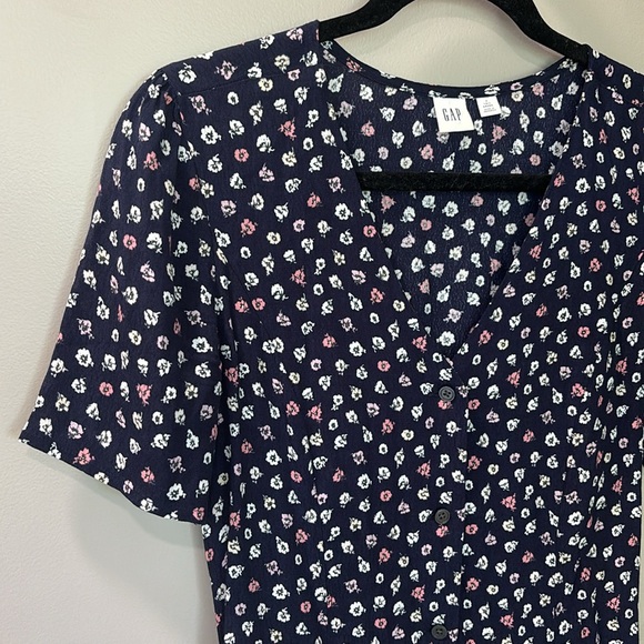 Gap Floral Short-Sleeve Dress, Size 4 - Picture 5 of 7